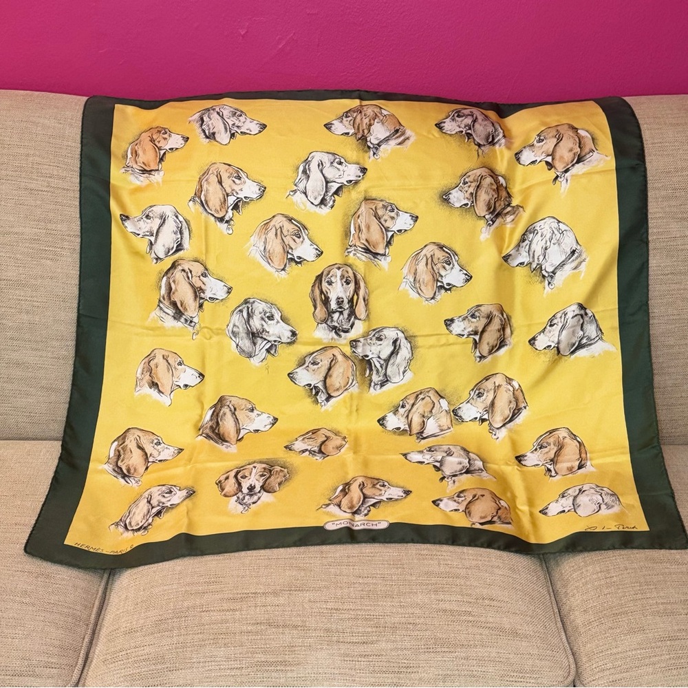 Vintage Hermes Monarch Silk Scarf - Picture 3 of 17